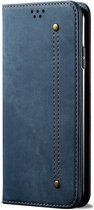 Mobigear Telefoonhoesje geschikt voor Xiaomi Mi 9 Lite Hoesje | Mobigear Ranch Bookcase Portemonnee | Pasjeshouder voor 2 Pasjes | Telefoonhoesje voor Pinpas / OV Kaart / Rijbewijs - Blauw