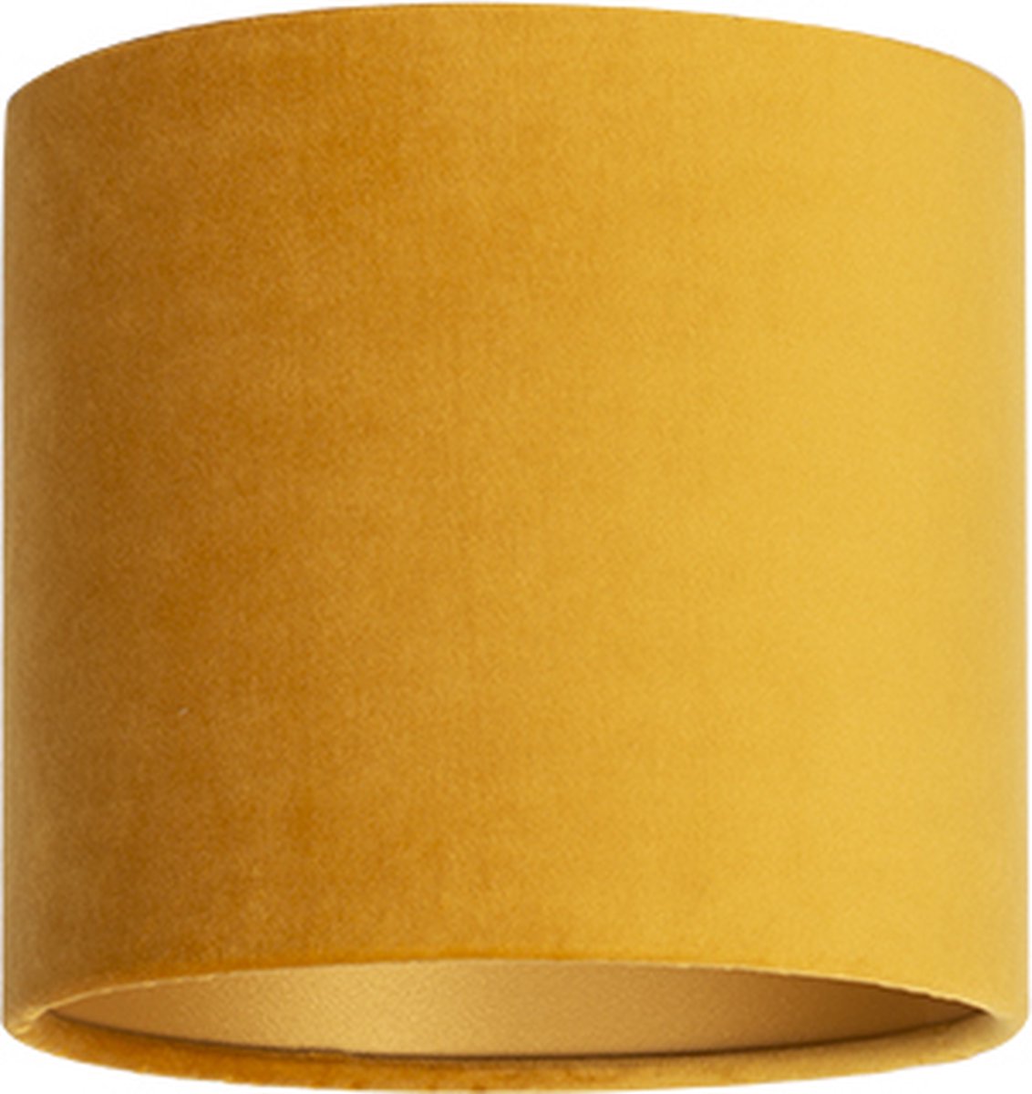 Uniqq Lampenkap velours oker gele Ø 20 cm - 20 cm hoog