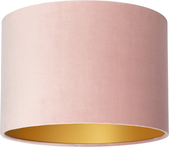 Uniqq Lampenkap velours roze Ø 35 cm - 20 cm hoog - Uniqq