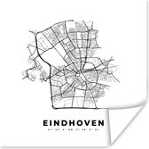 Poster Nederland – Eindhoven – Stadskaart – Kaart – Zwart Wit – Plattegrond - 30x30 cm