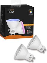 AduroSmart ERIA® GU10 spot Tunable colour V2- 2-pack - 2200K~6500K - warm tot koud licht + RGB - Zigbee Smart Lamp- werkt met o.a. Adurosmart en Google Home