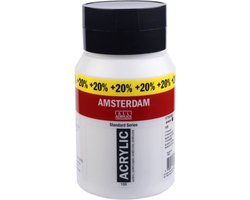 Amsterdam Acrylverf 500 ml Titaanwit 105 + 20%