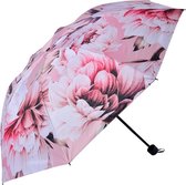 Paraplu Volwassenen Ø 95*110 cm Roze Polyester Bloemen Regenscherm
