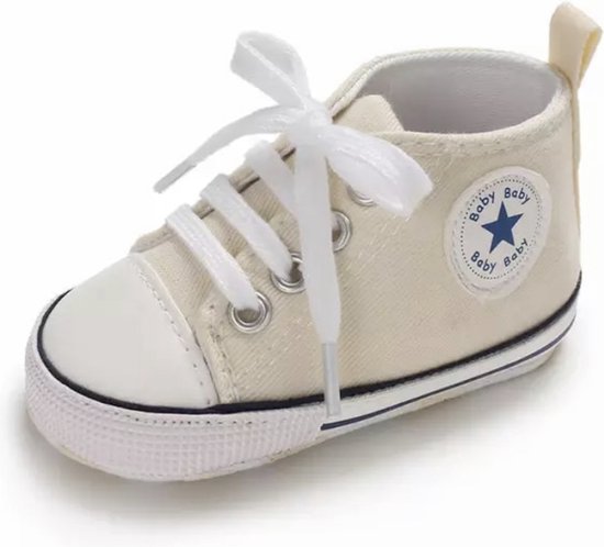 Tough Bébé Chaussures pour femmes - Baskets de bébé bébé de Bébé- Chaussons - Crème taille 17 (11 cm)