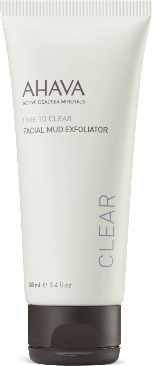 AHAVA Modder exfoliator – Exfolieert – Voor een helderende en frissere huid – VEGAN – Alcohol- en parabenenvrij – Parfumvrij – 100mL