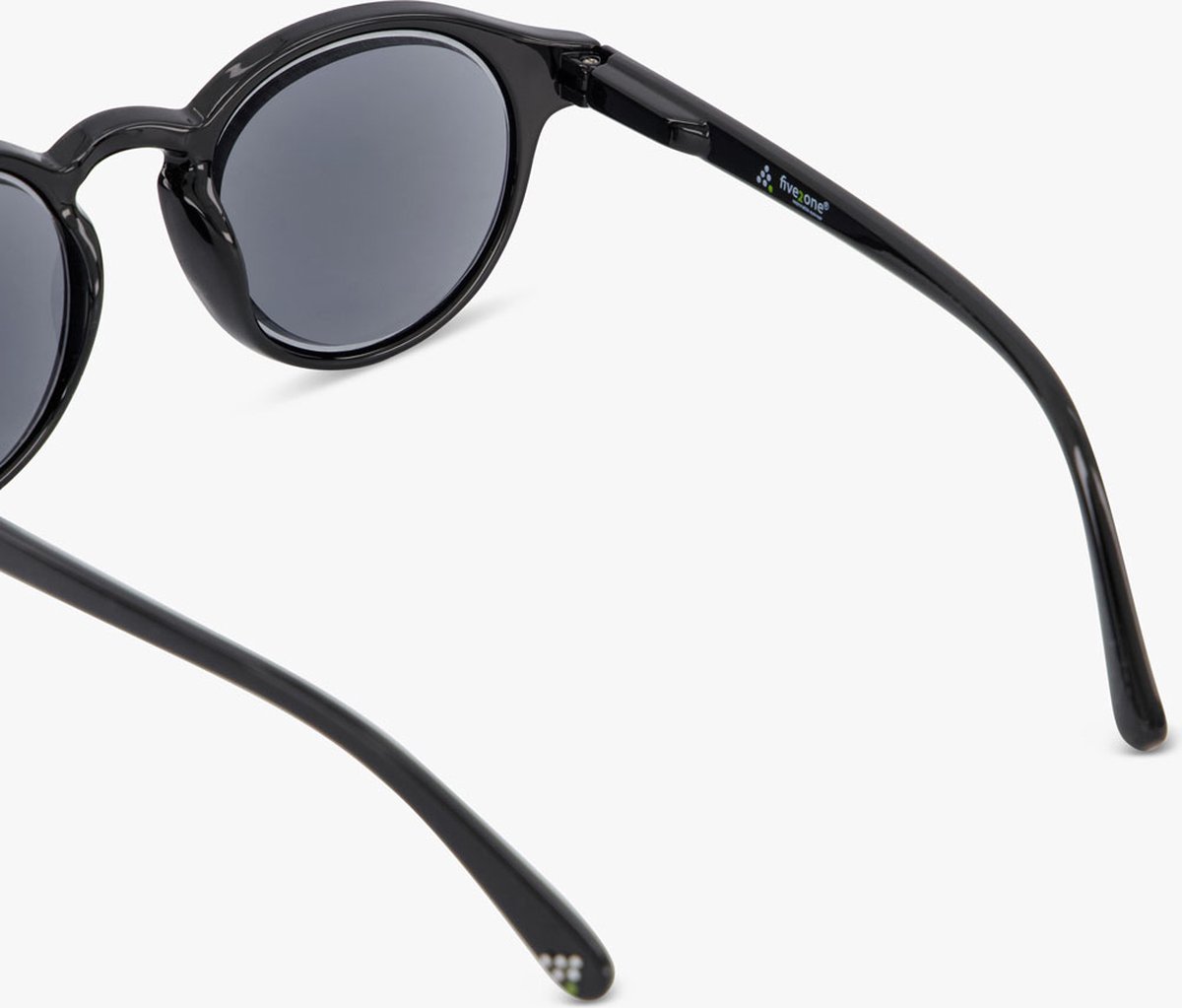 Five2One-Eyewear Zonneleesbril Drift Shiny Solid Black - +1,5 sterkte