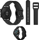 Universeel Smartwatch 20MM Bandje Siliconen met Gespsluiting - Geschikt voor: Samsung, Pebble, Garmin, Huawei, Moto, Ticwatch, Seiko, Citizen