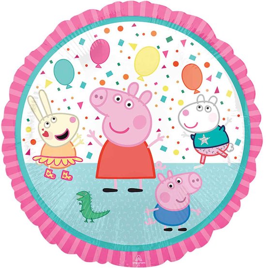 Helium Ballon Peppa Pig Feest - Gevuld met Helium | Boombie© | Verstuurd in sierlijke doos! | Folie Ballon | Kinderen | Verjaardag | Peppa Pig