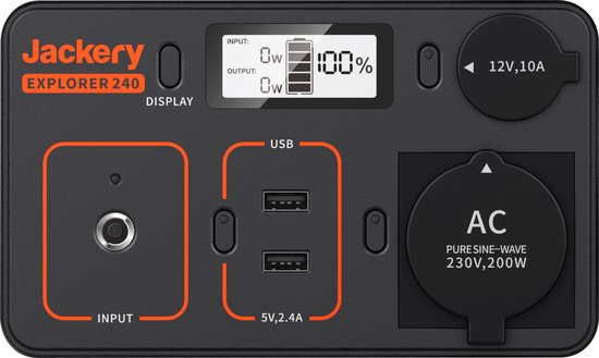Jackery Explorer 240 - Draagbare Powerstation - Powerbank - 230V Power Station generator