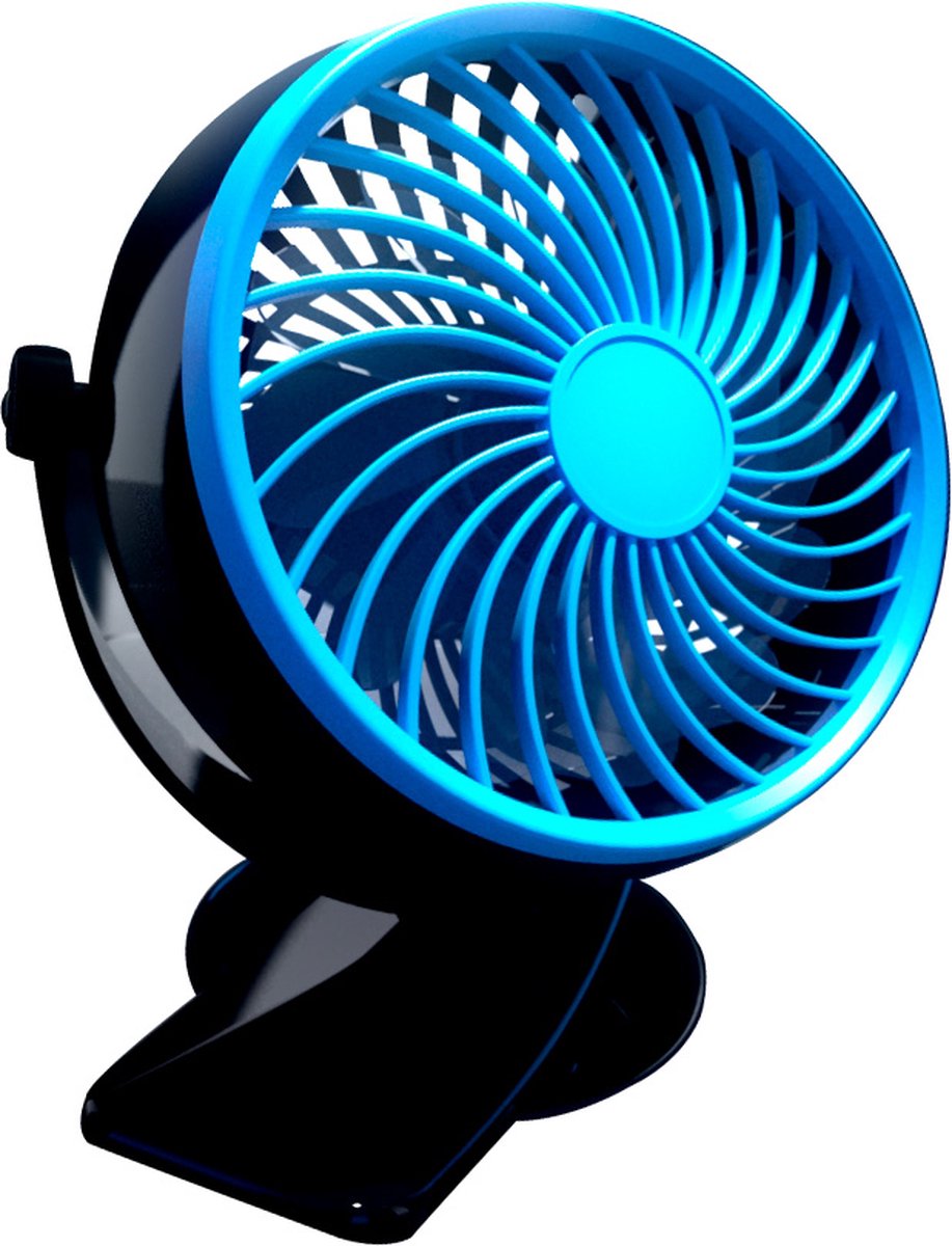 Arctic Go Fan, ventilator - air cooler – luchtkoeler– mini ventilator – 360 graden draaibaar – met oplaadbare batterij
