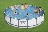 SteelPro Max bovengronds zwembad diameter 549 x 122 cm, patroonfilter, afdekking, schaalverdeling