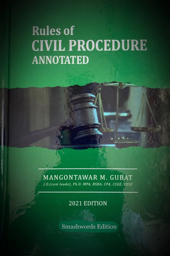 Rules of Civil Procedure Annotated (ebook), Mangontawar Gubat