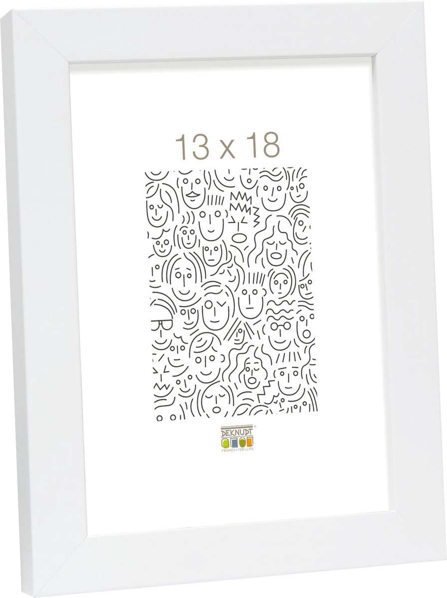 Deknudt Frames fotolijst S40RK1 - wit - voor foto 13x18 cm