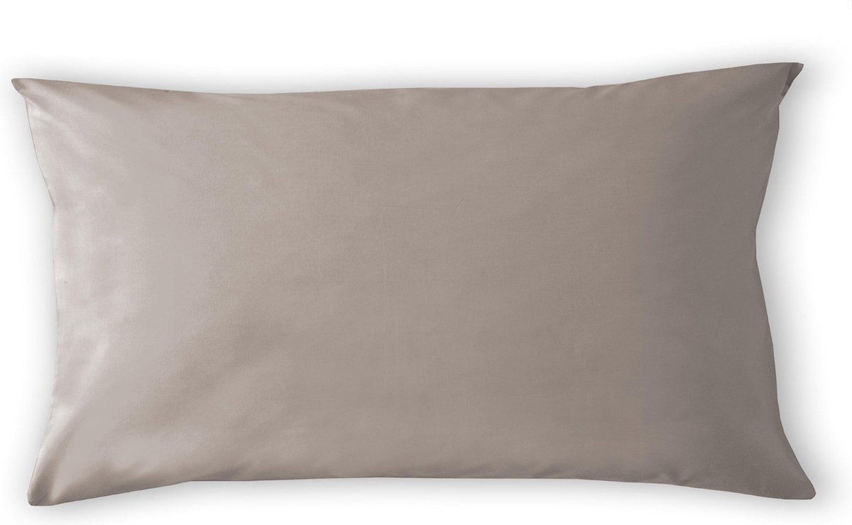 Cinderella - Kussenslopen met rits - Flanel - 80x80 cm - Taupe - 2 stuks