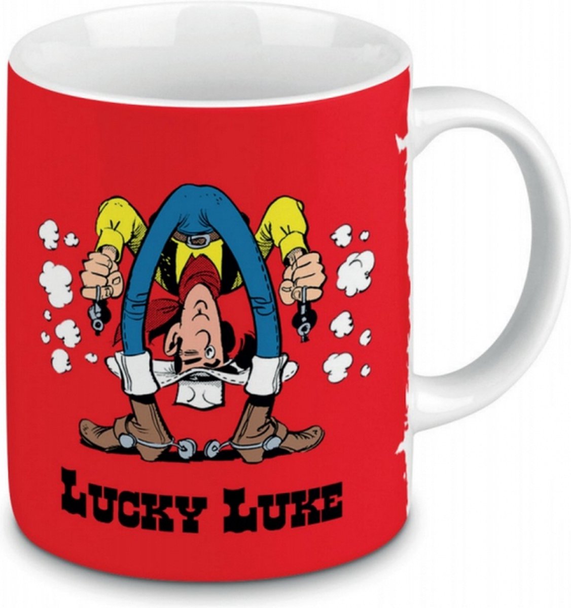 Lucky Luke - mok - rood - Konitz - aardewerk - 300 ml