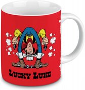 Lucky Luke - mug - rouge - Konitz - poterie - 300 ml