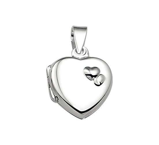 Glams Medaillon Hart in Zilver