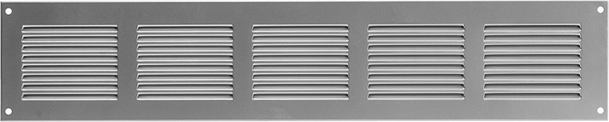 Paneir Airdesigns- metaal-500 x 100 -omgezette rand - opbouw - aanvoer & afvoer - grijs