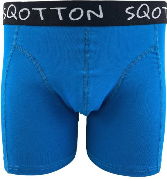 Boxershort - SQOTTON® - Basic - Aqua Blauw - Maat M