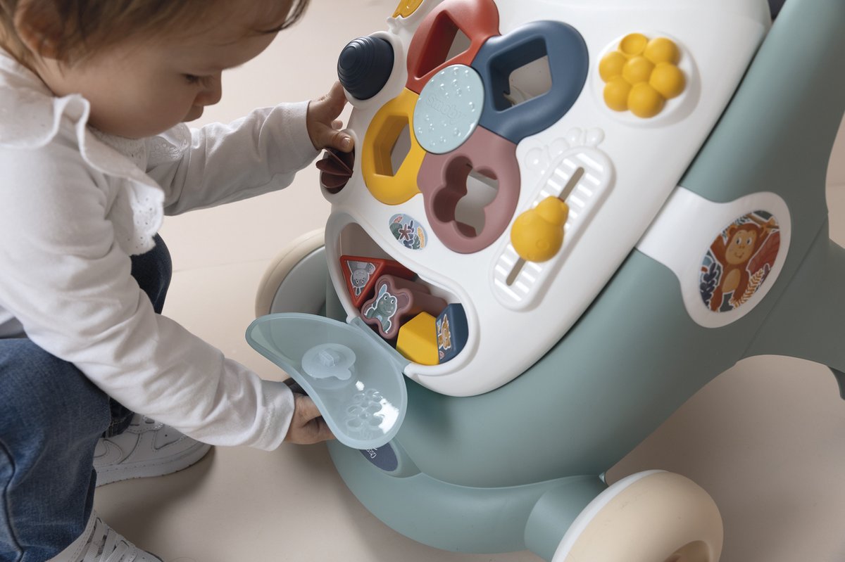 Smoby - looptrainer - Little Smoby - 3-in-1 Babywalker - loopwagen - activiteitentablet — afbeelding 18