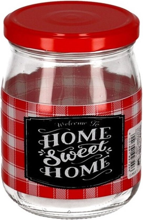 1x pots de conservation transparents / pots de confiture / pots de conserve avec bouchon à vis 500 ml de verre - Faites votre propre confiture