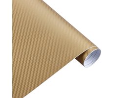 Auto wrap folie - carbon car wrap folie - 30 x 127 cm - Goud