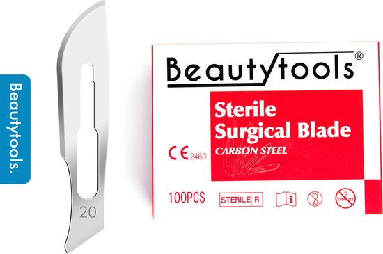 Scalpels - Couteaux pédicure / Bistouri - NR. 20 (100 pièces - emballage individuel / stérile) - (BP-0683)