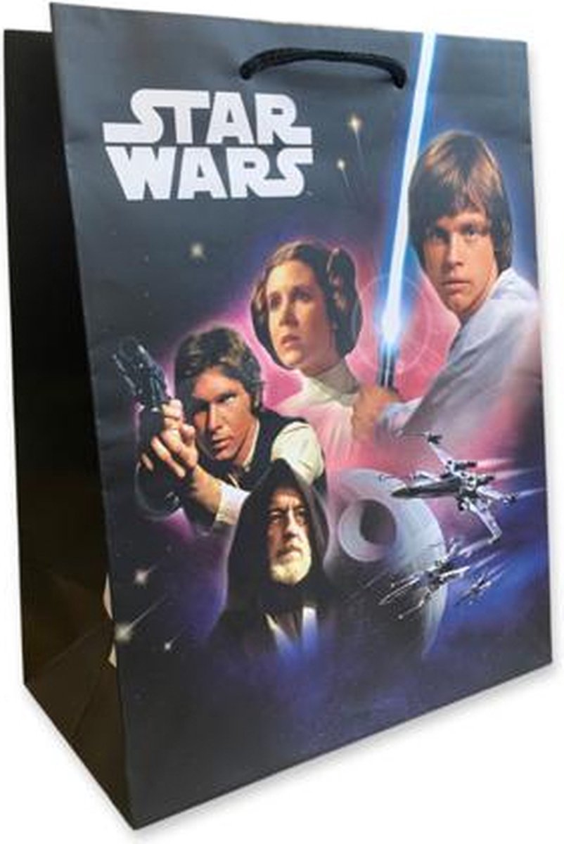 5 Luxe Disney Star Wars Cadeautasjes A5 formaat 18x23cm - Disney Star Wars Papieren cadeautasjes met Full-color bedrukking