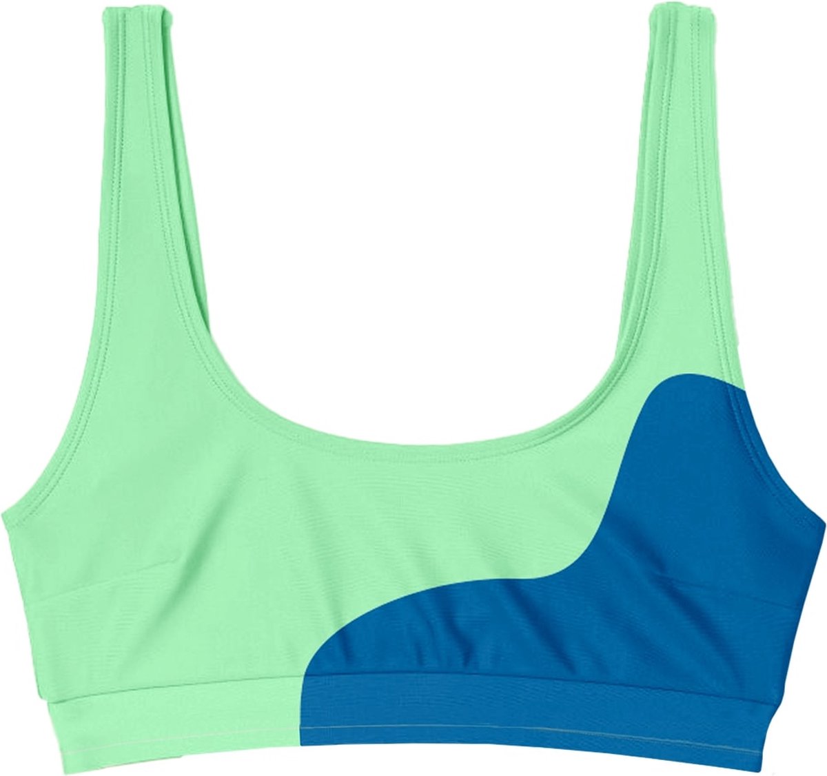 Sea'sons Official - Kleurveranderend - Brassiere Bikini Top - Blauw-Groen - L