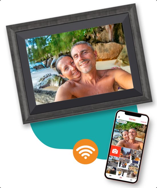 Cadre photo numérique avec WiFi et application Frameo - Cadre photo - 10  pouces - Pora... | bol.com