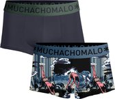 Muchachomalo-2-pack onderbroeken voor mannen-Elastisch Katoen-Boxershorts - Maat M