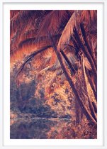 Poster Met Witte Lijst - Palm Jungle Poster