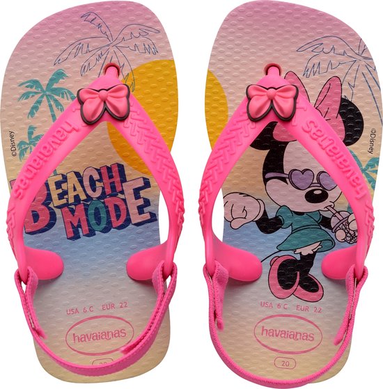 Havaianas Baby Disney Classics Unisex Slippers - Pink/Pink - Maat 19/20 |  bol.com