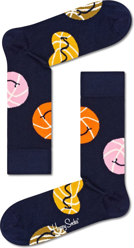 Happy Socks Balls Sock - unisex sokken - blauw met ballen - Unisex - Maat: 36 - 40