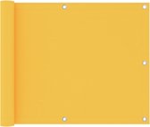 vidaXL Balkonscherm 75x600 cm oxford stof geel