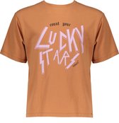 NoBell meiden t-shirt Keo boxy fit Lucky Star Hazelnut