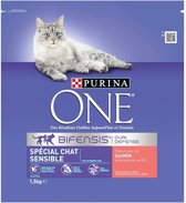 PURINA ONE Zalm- en rijstkroketten - Voor gevoelige volwassen katten - 1,5 kg
