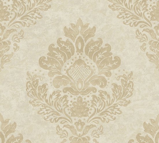 BETONLOOK BAROK BEHANG | Industrieel - beige bruin goud - A.S. Création Metropolitan Stories 2