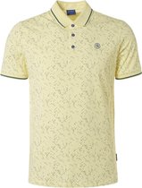 Qubz Poloshirt Polo Stretch Allover Print Q05380208 Yellow 070 Mannen Maat - S