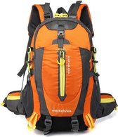 Backpack - Rugtas - Keep Walking - Oranje - Rugzak - 40 Liter