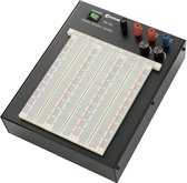 TRU COMPONENTS PB-100 Breadboard Loodvrij, Met stroomvoorziening Totaal aantal polen 2390 (l x b x h) 250 x 200 x 80 mm