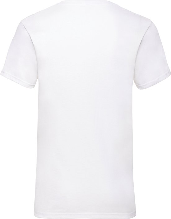 5pack Tshirts Fruit of the Loom Vneck white3XL bol