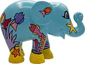 Elephant Parade - I Love Snorkling - Handgemaakt Olifanten Beeldje - 20cm