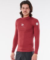 Rip Curl - UV-rashguard voor heren - Corps - Lange mouw - Kastanjebruin - maat M