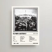 Kendrick Lamar Poster - To Pimp a Butterfly Album Cover Poster - Kendrick Lamar LP - A3 - Kendrick Lamar Merch – Muziek