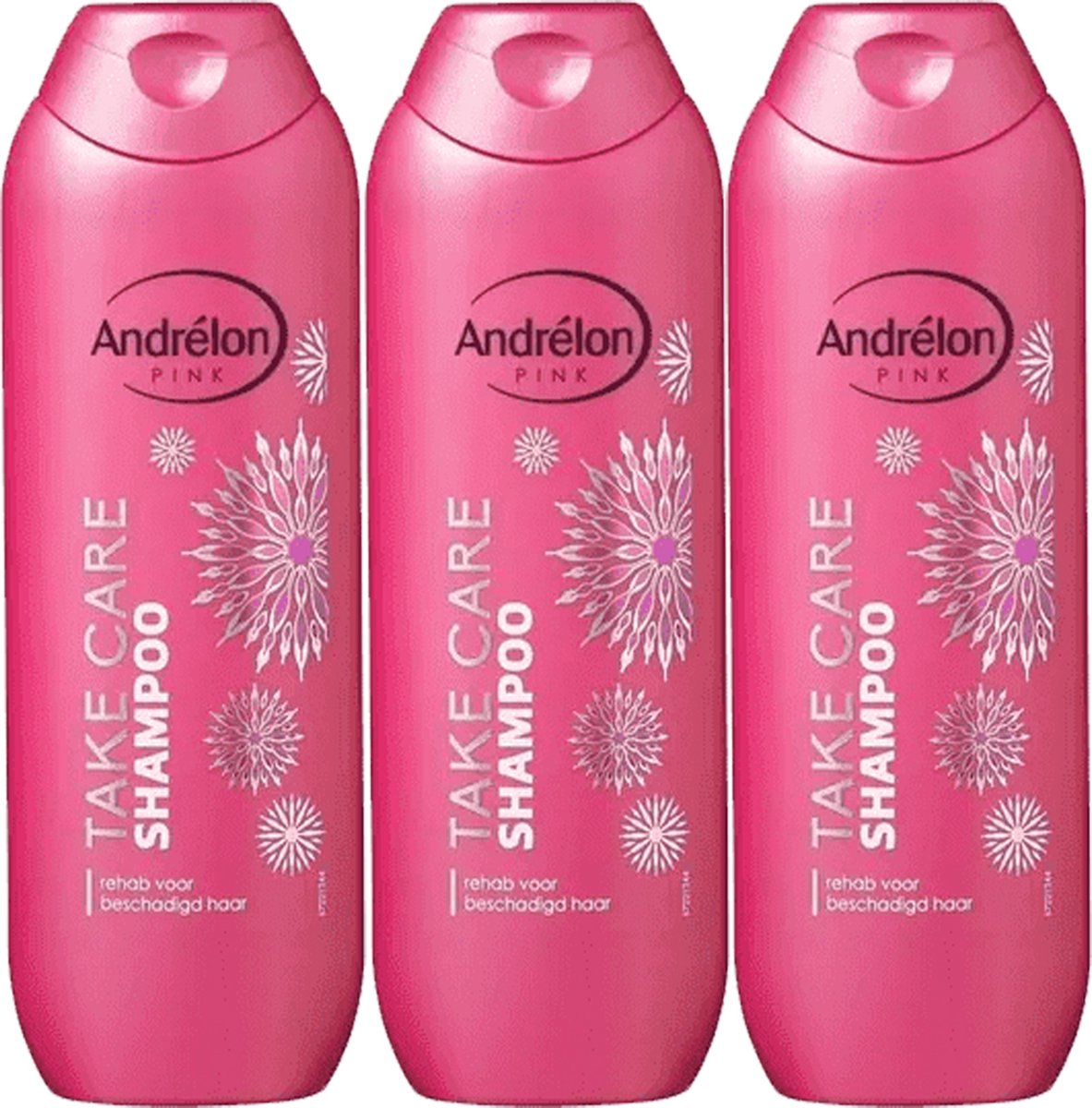 Andrélon Pink Take Care Shampoo - Beschadigd Haar - Pak Je Voordeel - 3 x 250 ml