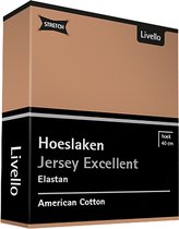 Livello Hoeslaken Jersey Excellent Caramel 250 gr 80x200 t/m 100x220