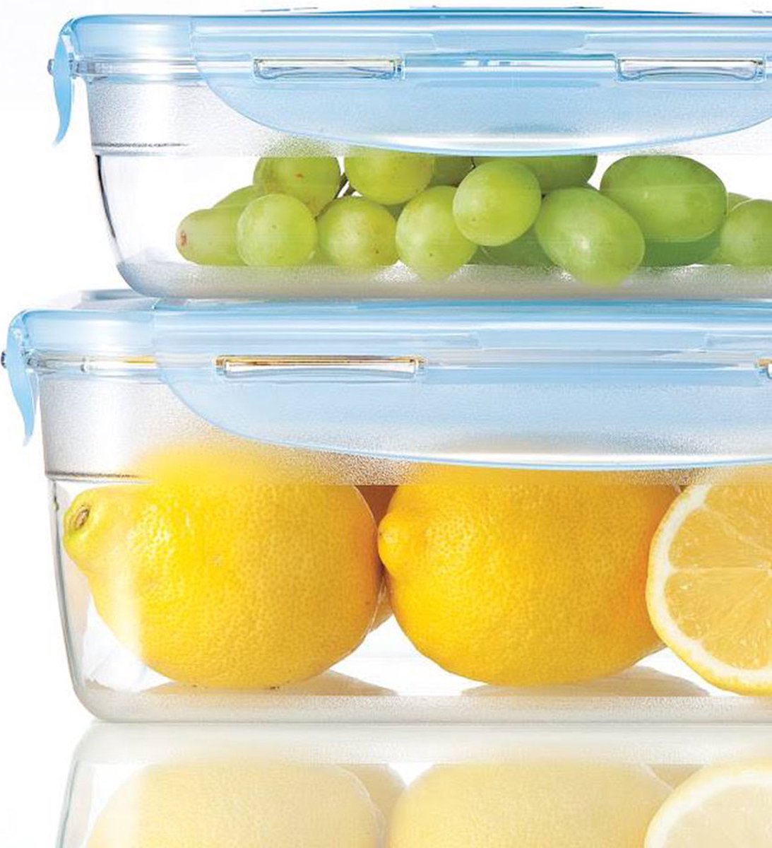 Lock&Lock Vershoudbakjes set met deksel - Meal prep bakjes - Diepvriesbakjes - Diepvriesdozen - Bewaarbakjes - Bewaardozen voedsel - Vershouddoos - Stapelbaar - Luchtdicht - Lekvrij - BPA vrij - PFAS vrij - Transparant - Set van 6 Stuks - LocknLock — cadeau in Cadeau-ideeën - foto 3