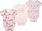 Soft Touch - 3 Rompers - Tye Dye - Pink - Newborn