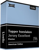 Livello Hoeslaken Topper Jersey Excellent Light Blue 250 gr 80x200 t/m 100x220